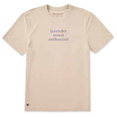 Men's Lavender Towel Enthusiast Short Sleeve Crusher Tee