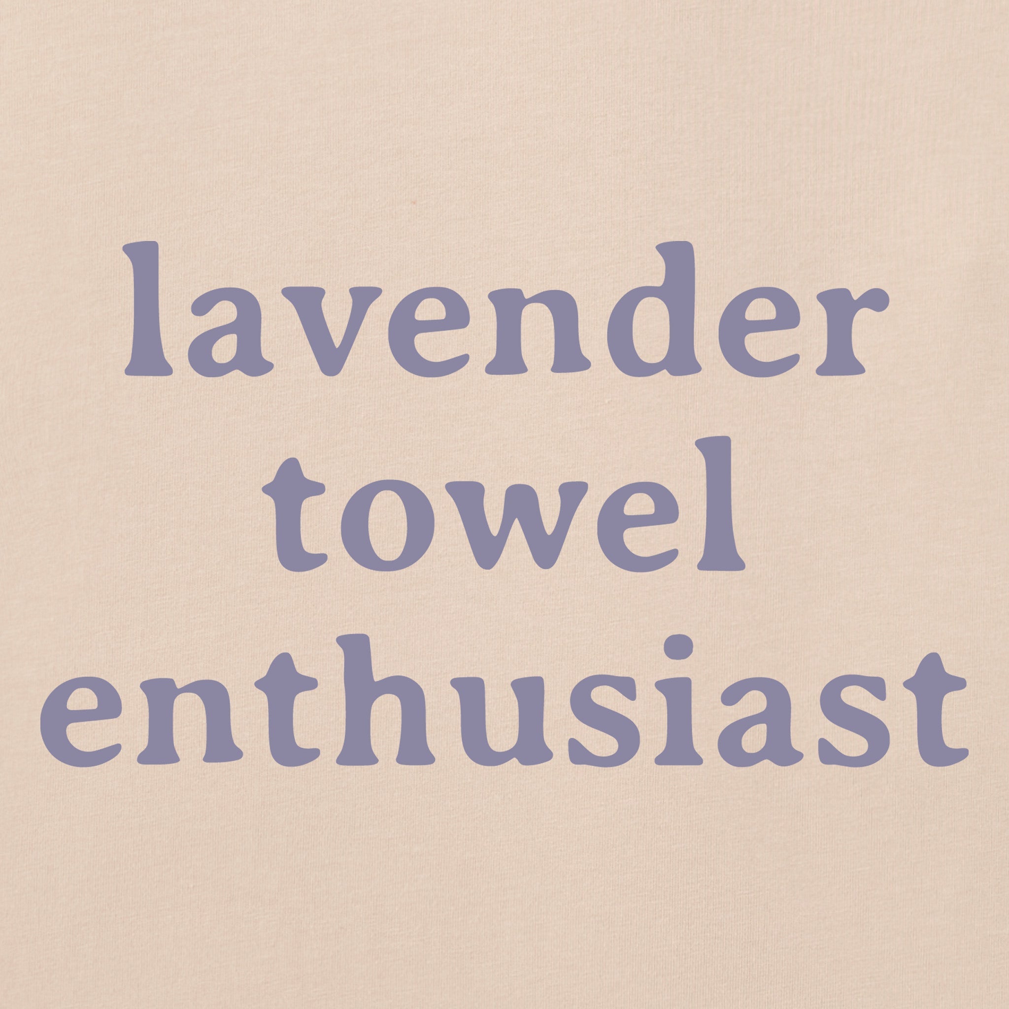 Men's Lavender Towel Enthusiast Short Sleeve Crusher Tee