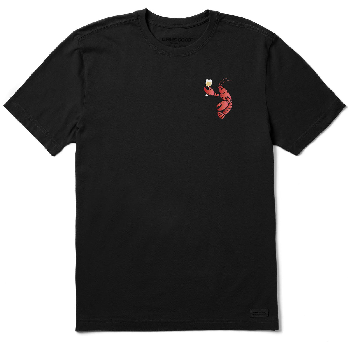 Men's Wine Lobster Short Sleeve Crusher Tee