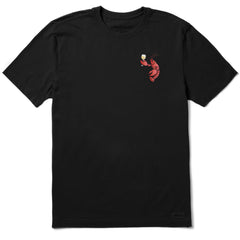 Men's Wine Lobster Short Sleeve Crusher Tee