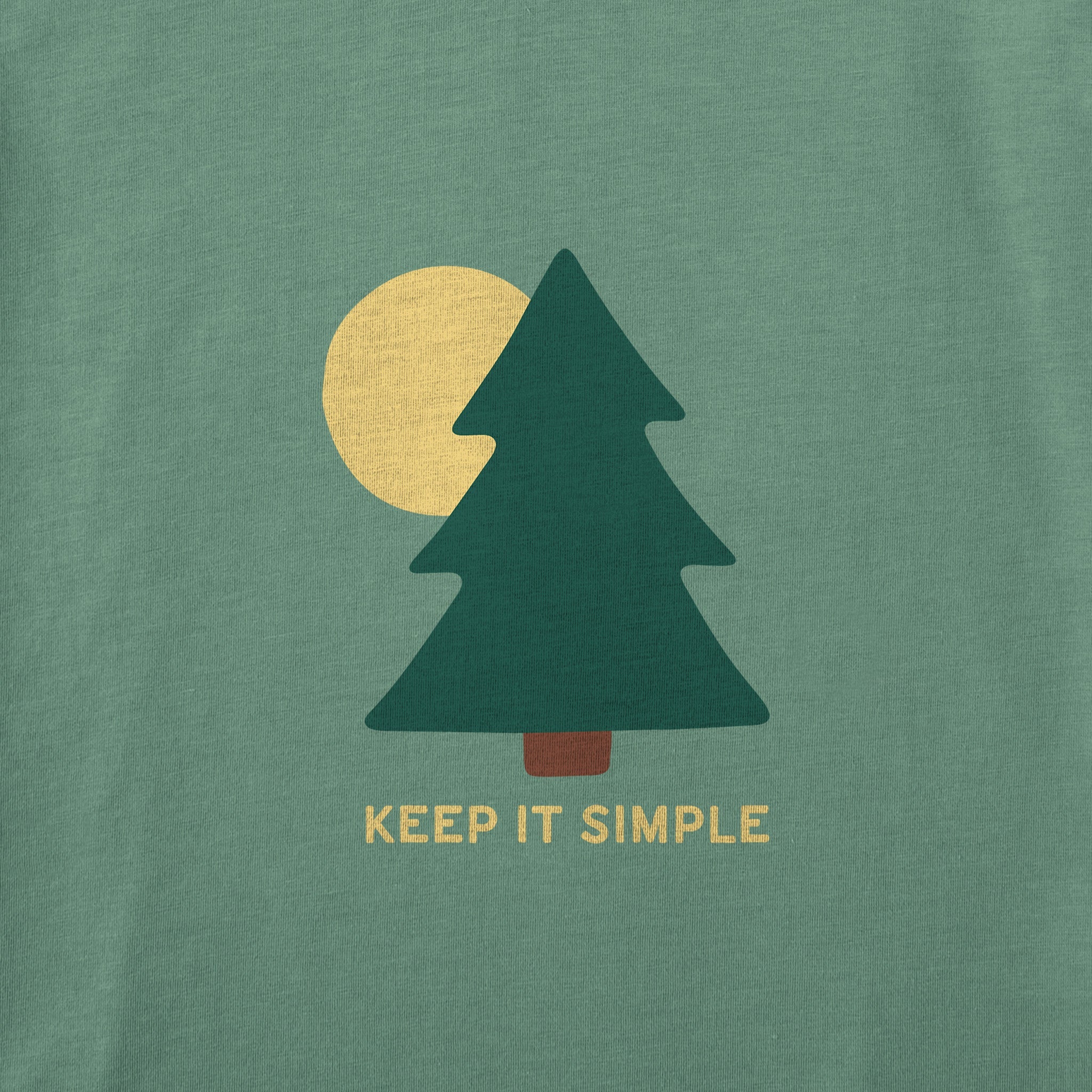 Men's Keep it Simple Pine Tree Short Sleeve Crusher Tee