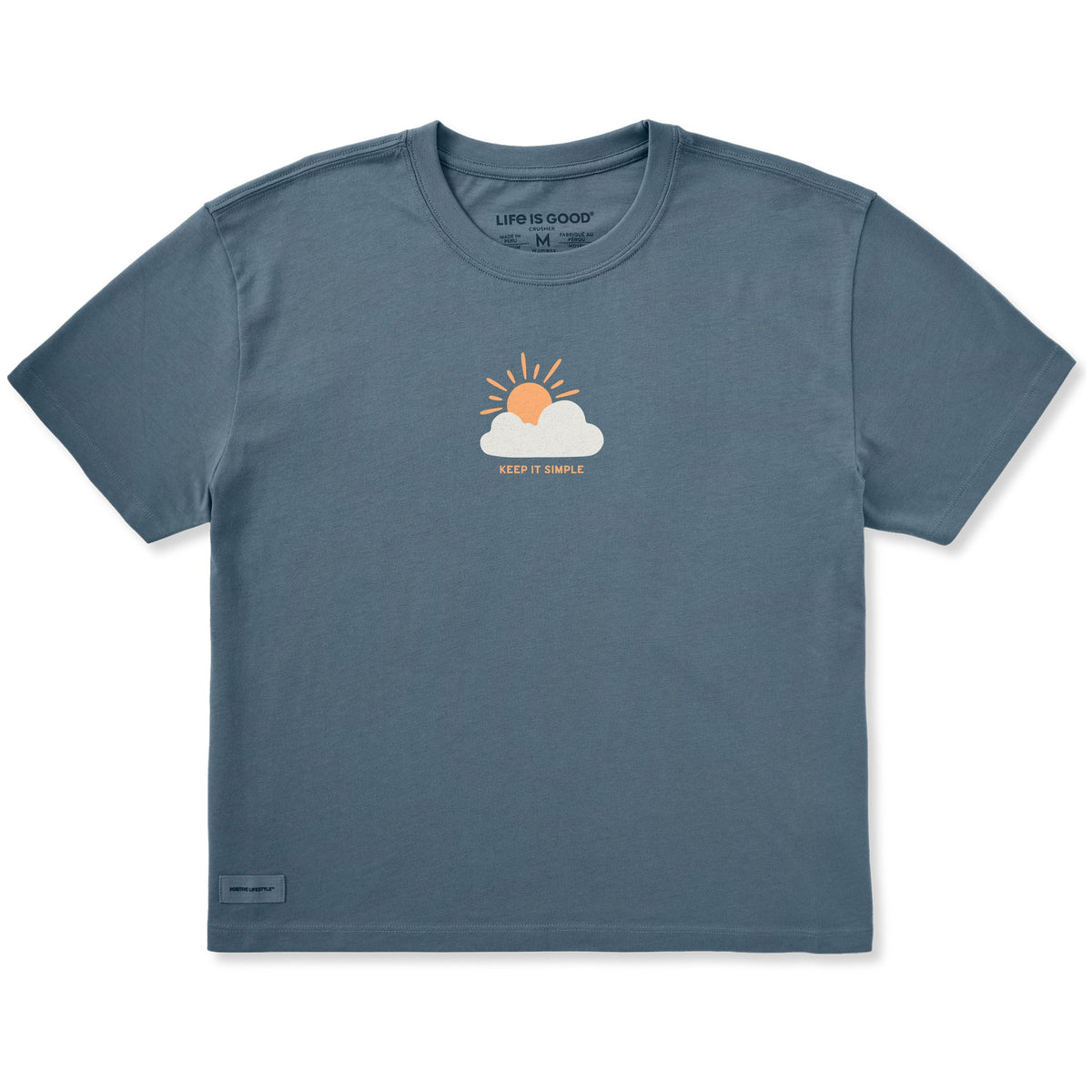 Women's Keep it Simple Sun Cloud Short Sleeve Crusher Boxy Tee