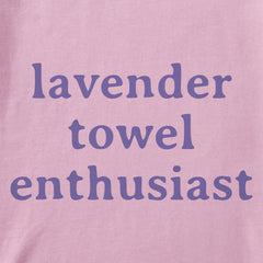 Women's Lavender Towel Enthusiast Short Sleeve Crusher Boxy Tee