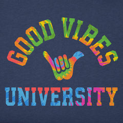 Women's Good Vibes University Tie Dye Short Sleeve Crusher Tee