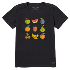 Women's Fruit Grid Short Sleeve Crusher Tee