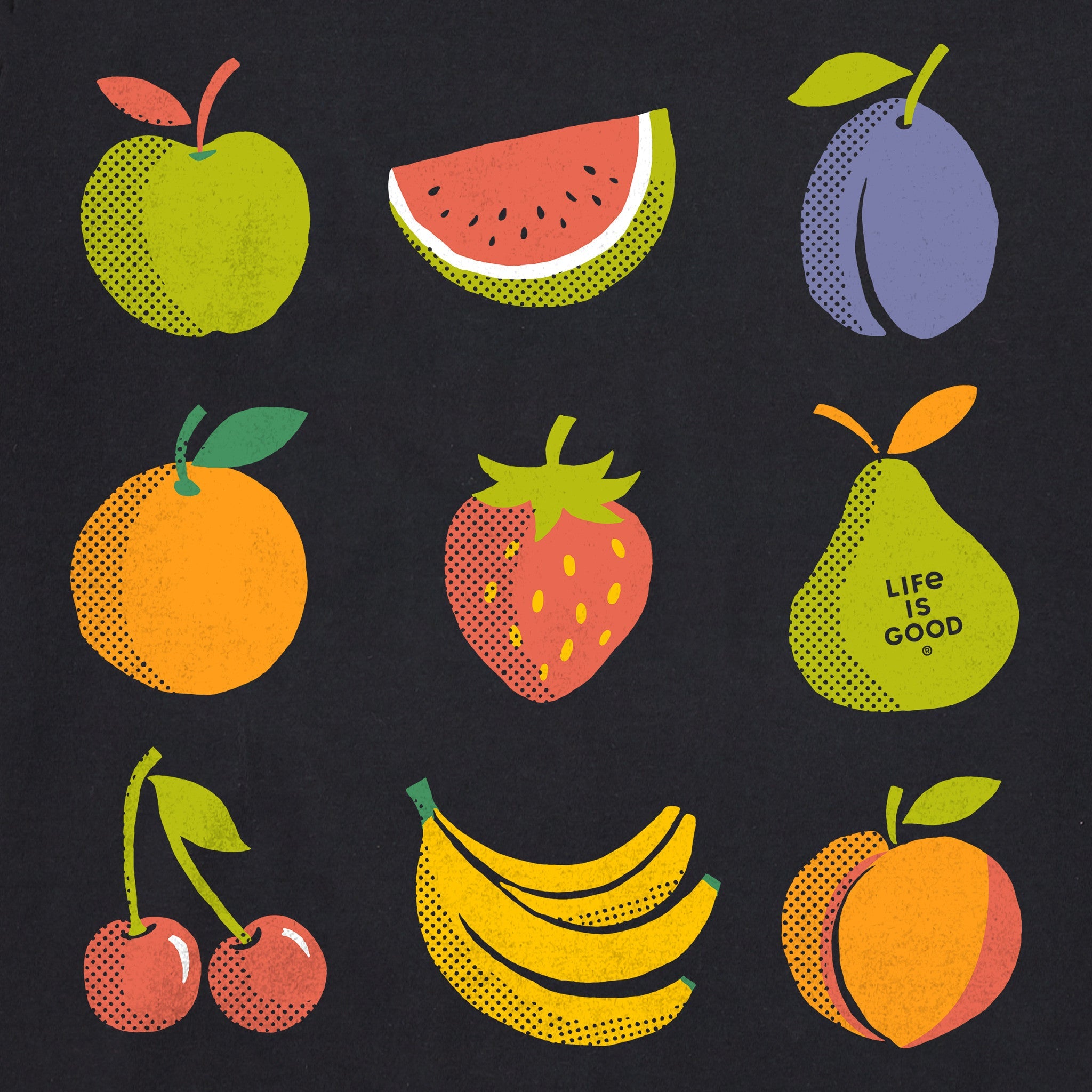 Women's Fruit Grid Short Sleeve Crusher Tee