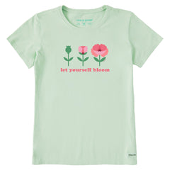 Women's Let Yourself Bloom Poppy Short Sleeve Crusher Tee