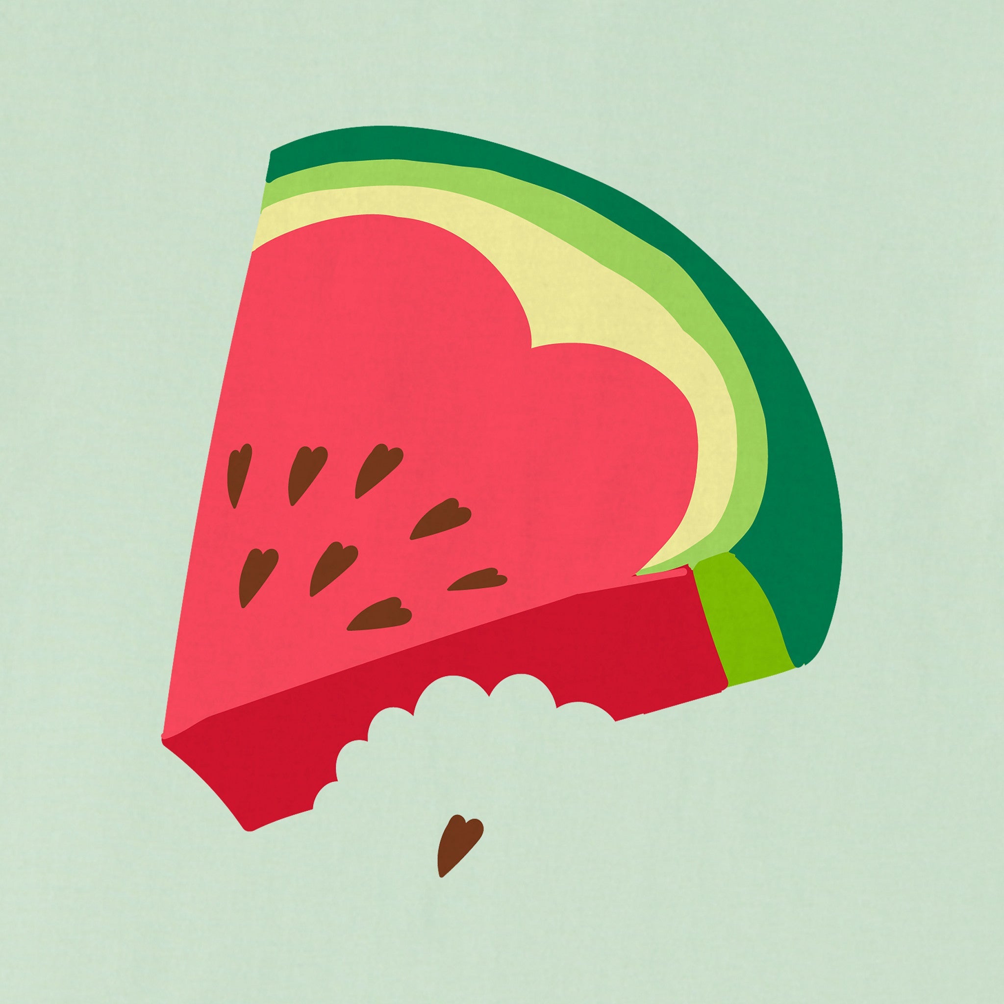 Women's Heart Melon Short Sleeve Crusher Tee
