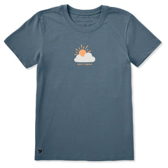 Women's Keep it Simple Sun Cloud Short Sleeve Crusher Tee