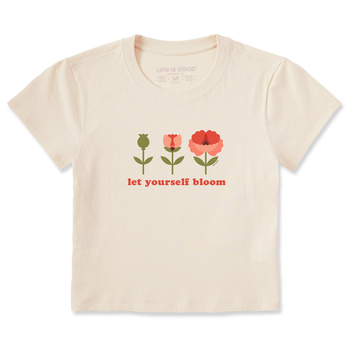 Women's Let Yourself Bloom Poppy Crusher-LITE Shrunken Tee