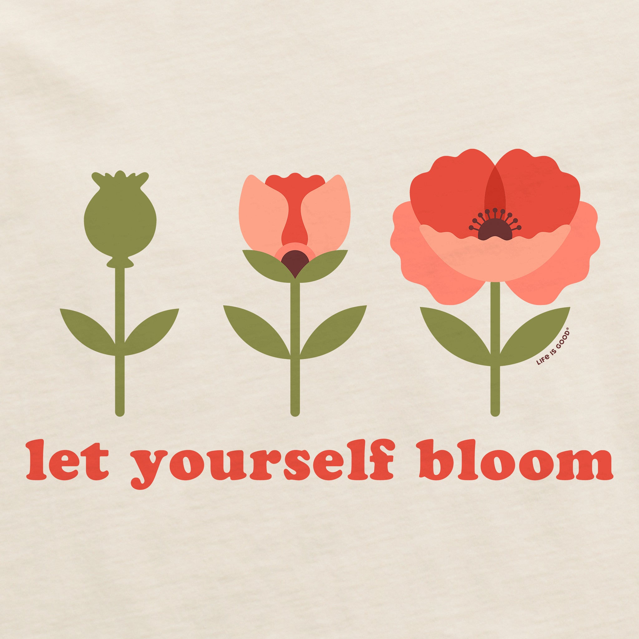 Women's Let Yourself Bloom Poppy Crusher-LITE Shrunken Tee
