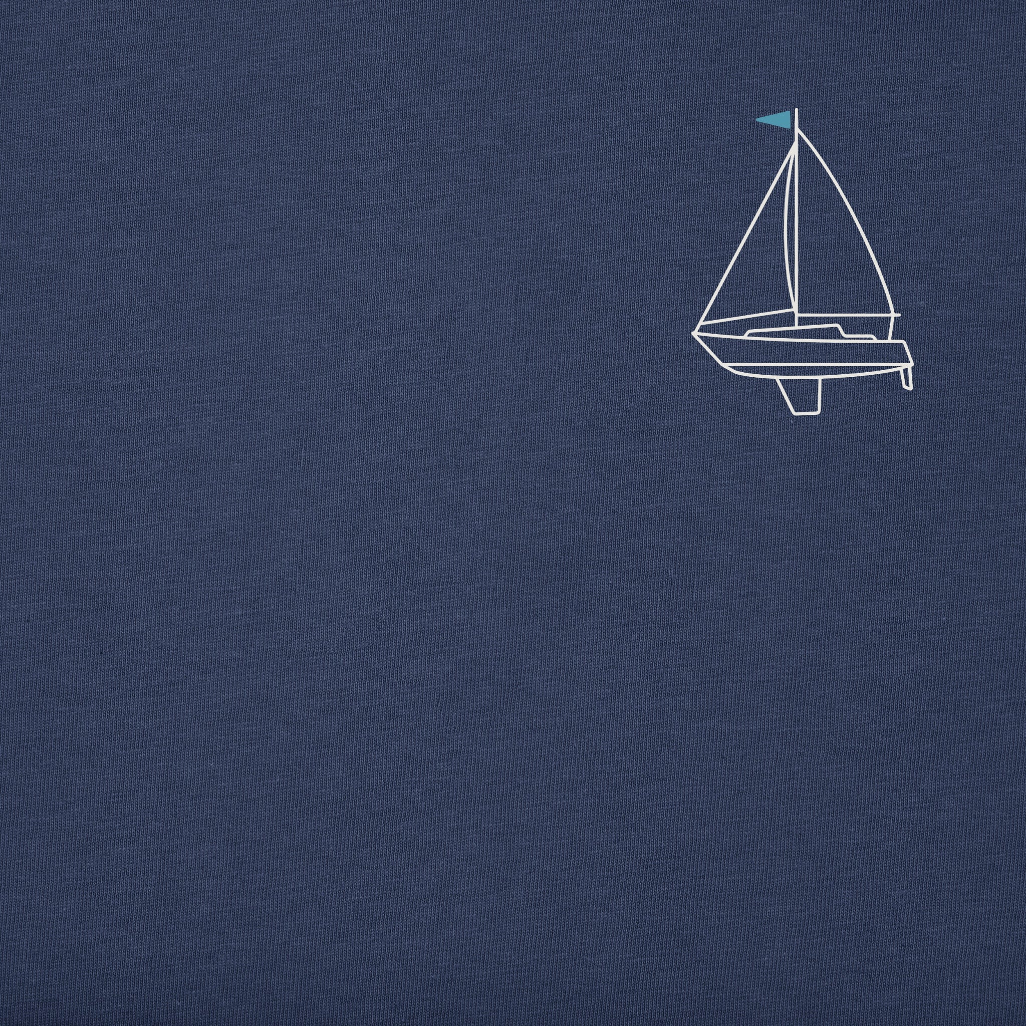 Men's Sailboat on Waves Short Sleeve Crusher Tee