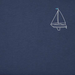 Men's Sailboat on Waves Short Sleeve Crusher Tee