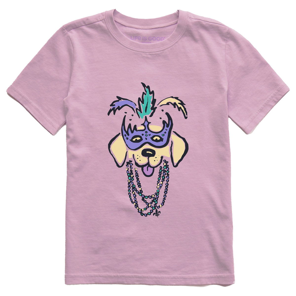Kids Mardi Paws Short Sleeve Crusher Tee