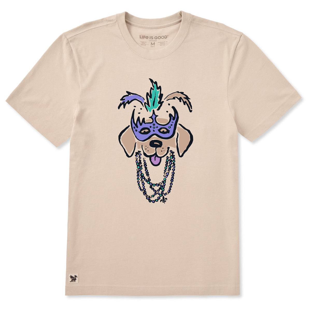 Men's Mardi Paws Short Sleeve Crusher Tee