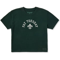 Women's Fat Tuesday Arch Short Sleeve Crusher Boxy Tee