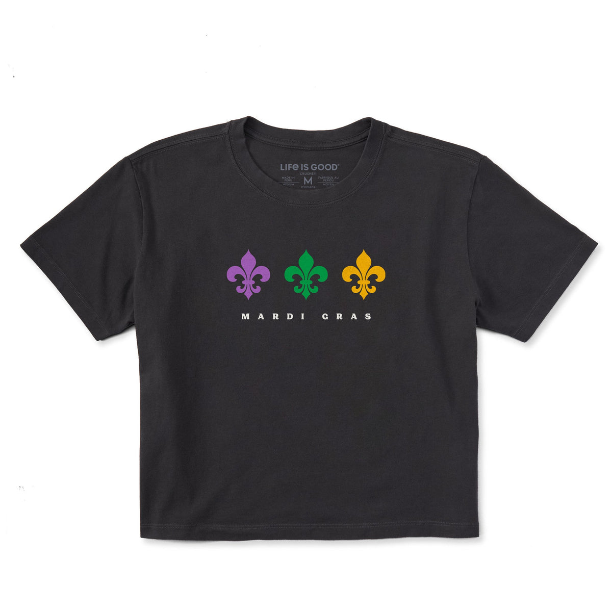 Women's Fleur De Lis Trio Short Sleeve Crusher Boxy Tee