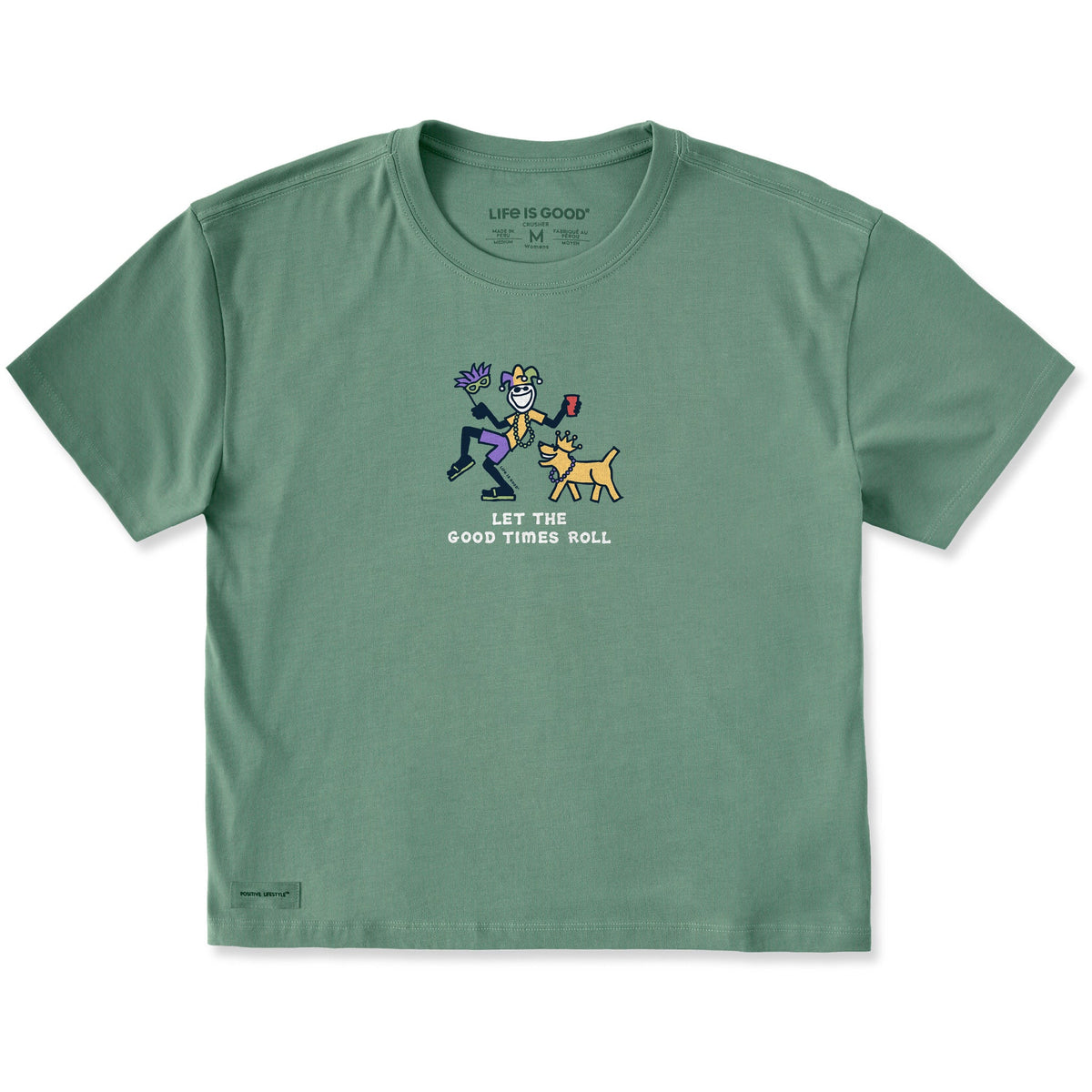 Women's Let the Good Times Roll Jake Rocket Short Sleeve Crusher Boxy Tee