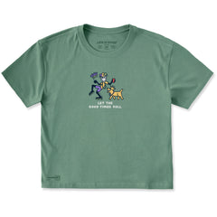 Women's Let the Good Times Roll Jake Rocket Short Sleeve Crusher Boxy Tee