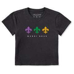 Women's Fleur De Lis Trio Crusher-LITE Shrunken Tee
