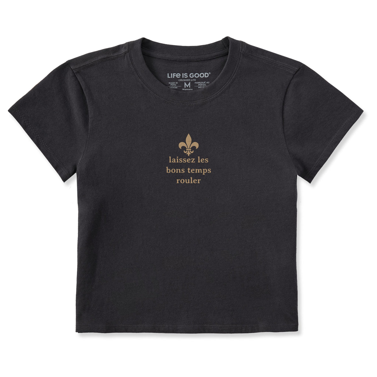 Women's Laissez Les Bons Temps Rouler Mardi Gras Crusher-LITE Shrunken Tee