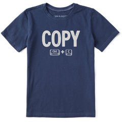 Kids Copy Ctrl + C Short Sleeve Crusher Tee