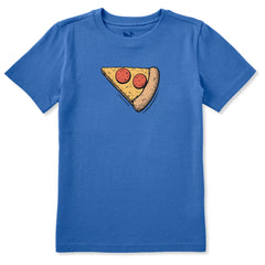 Kids Slice of Pizza Short Sleeve Crusher Tee