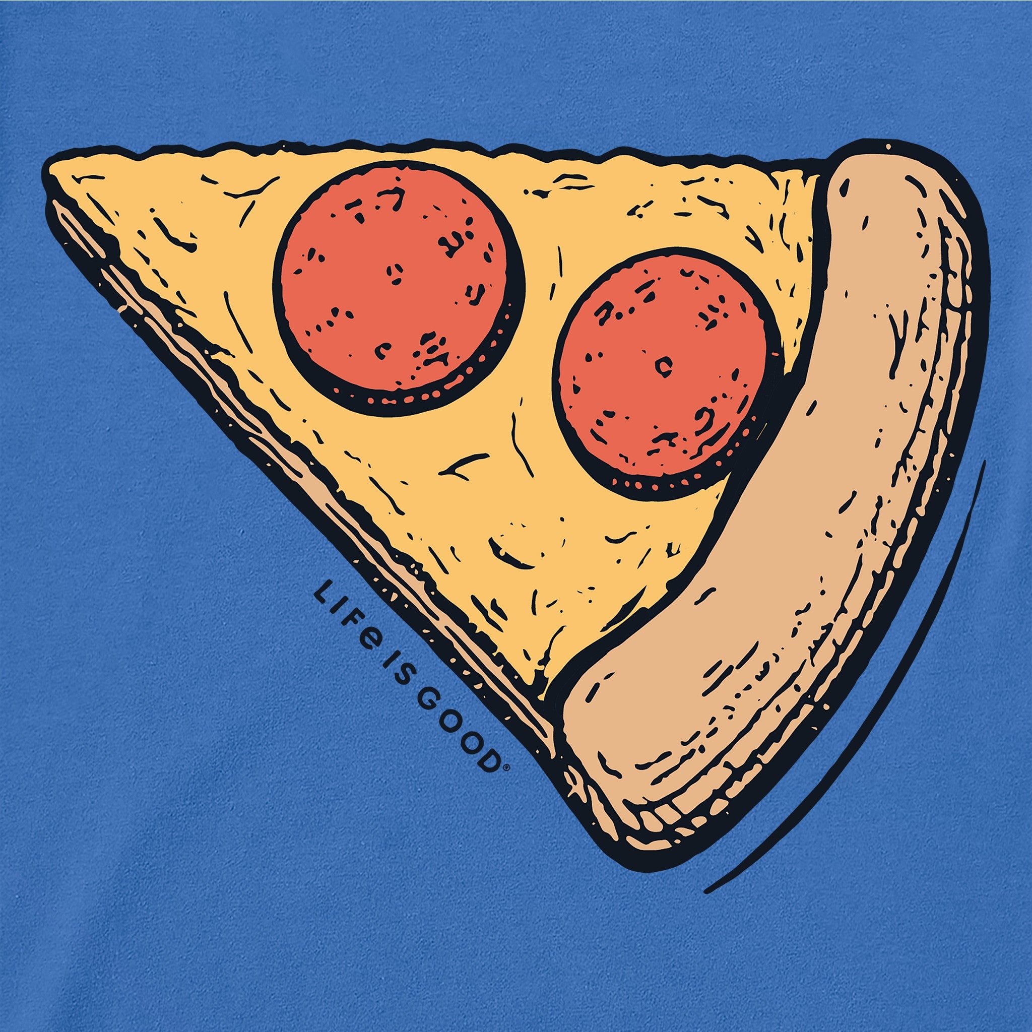 Kids Slice of Pizza Short Sleeve Crusher Tee