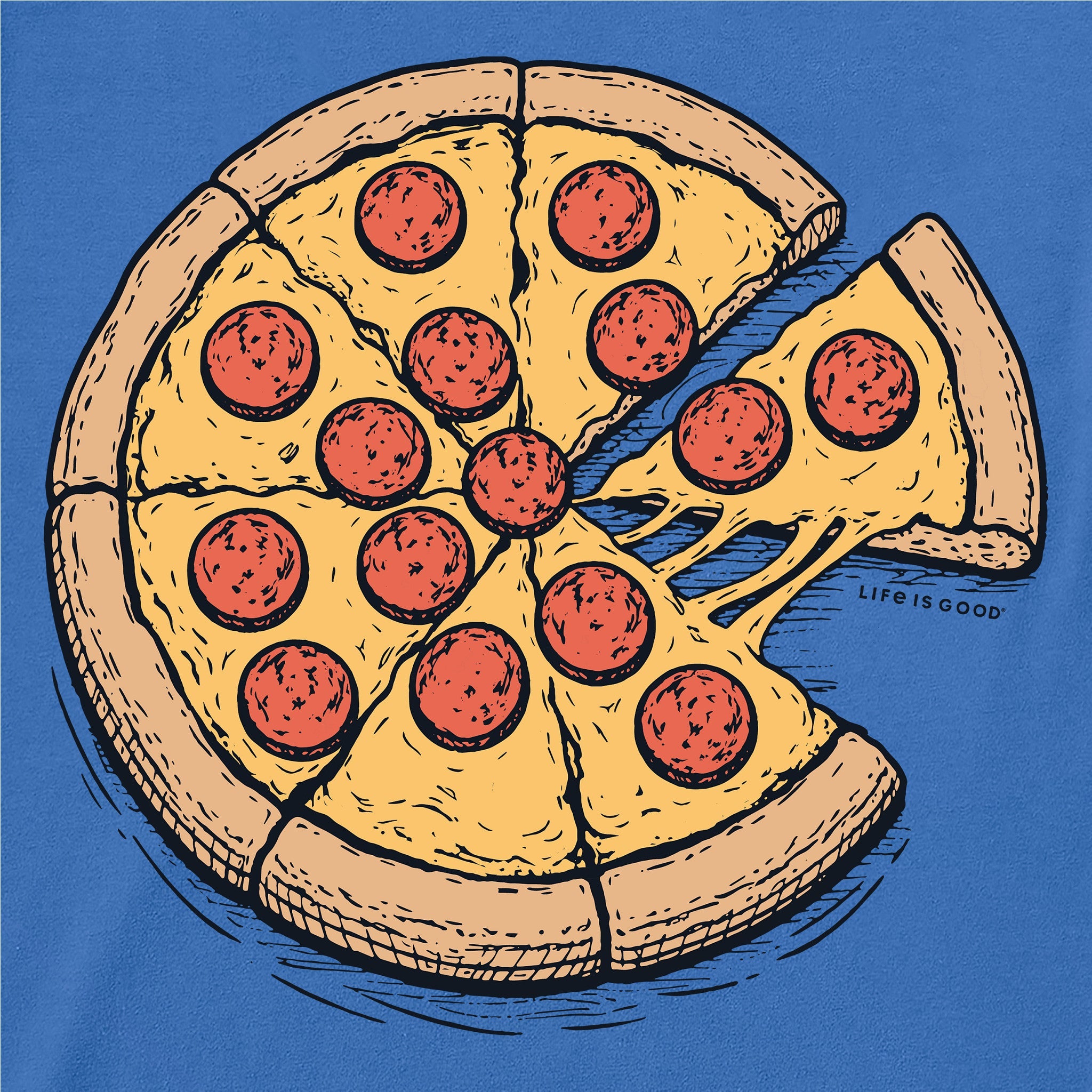 Men's Whole Pizza Short Sleeve Crusher Tee