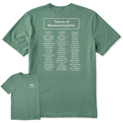 Men's Towns of Massachusetts Short Sleeve Crusher Tee