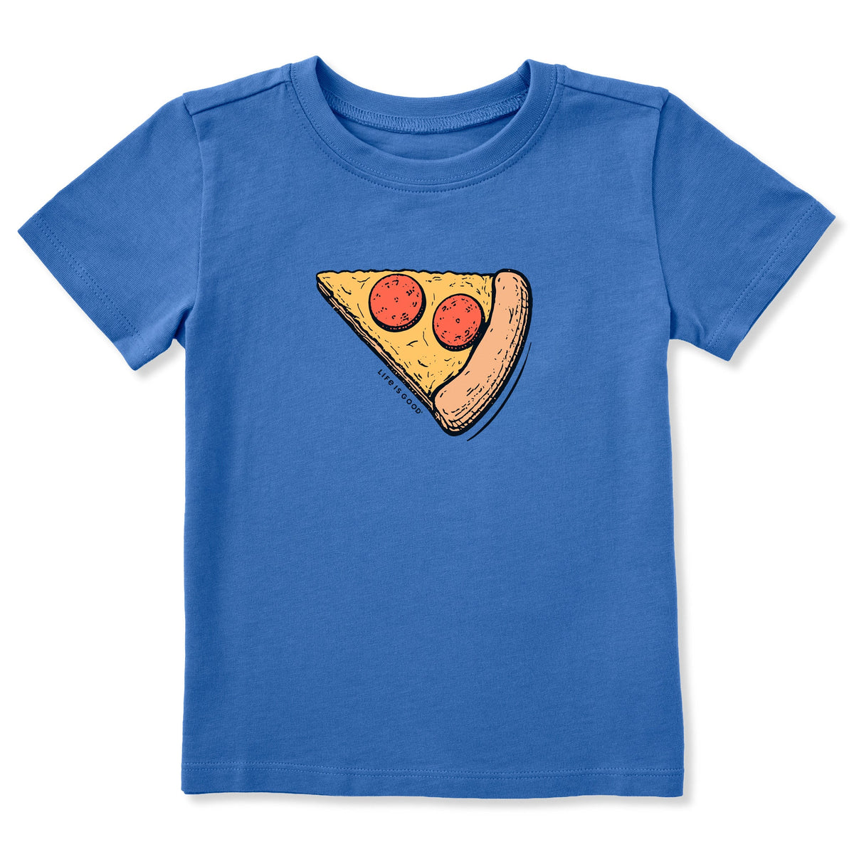 Toddler Slice of Pizza Short Sleeve Crusher Tee