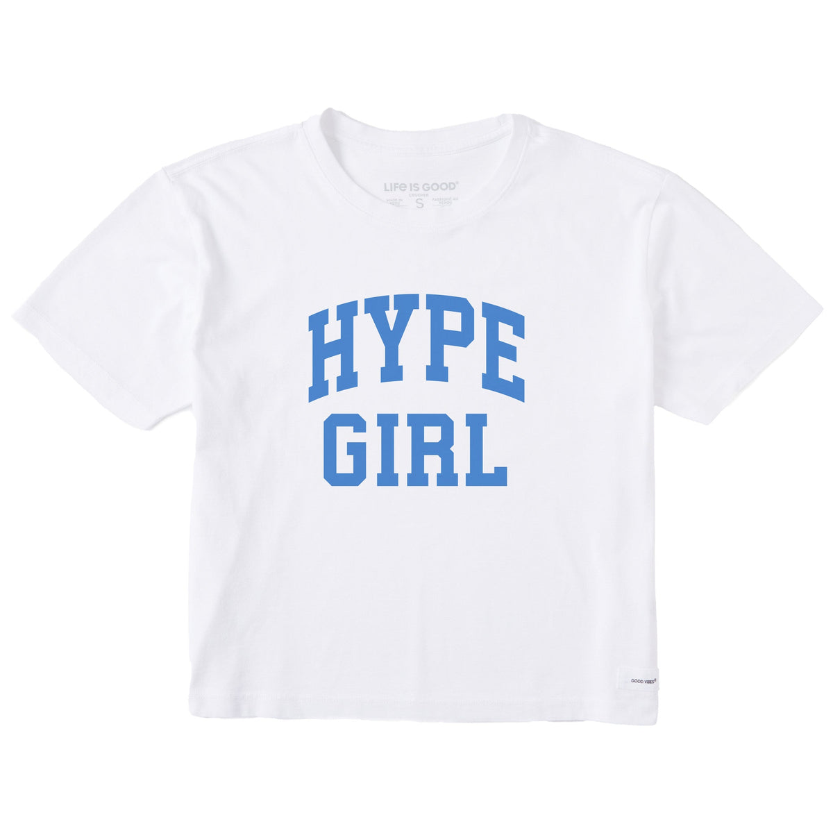 Women's Hype Girl Arch Short Sleeve Crusher Boxy Tee