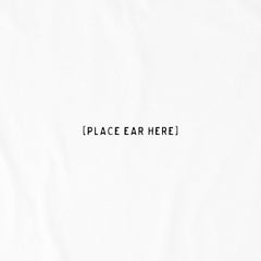 Men's Place Ear Here Text Short Sleeve Crusher Tee