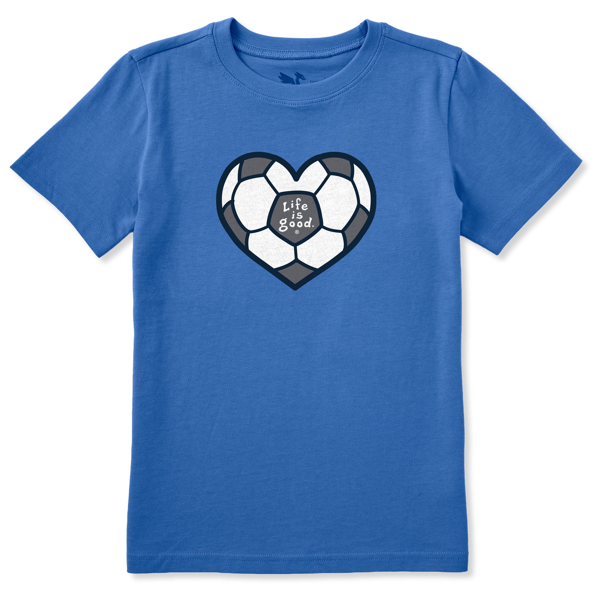 Kids Soccer Heart Short Sleeve Crusher Tee