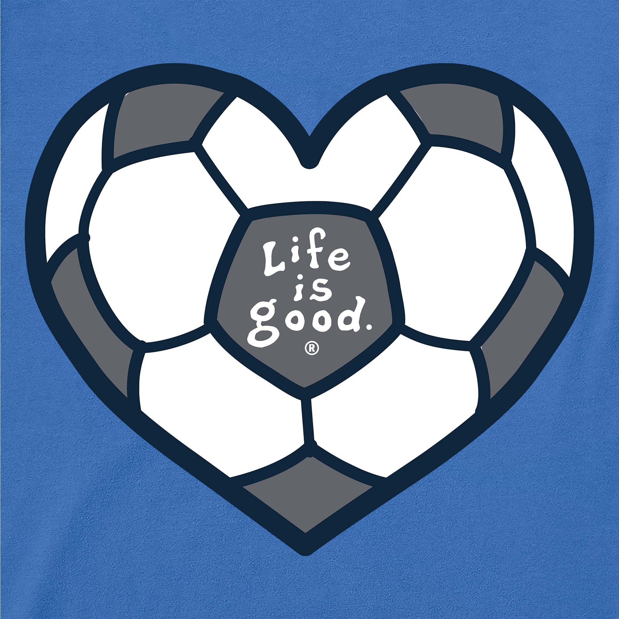 Kids Soccer Heart Short Sleeve Crusher Tee