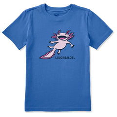 Kids Laughsalotl Short Sleeve Crusher Tee