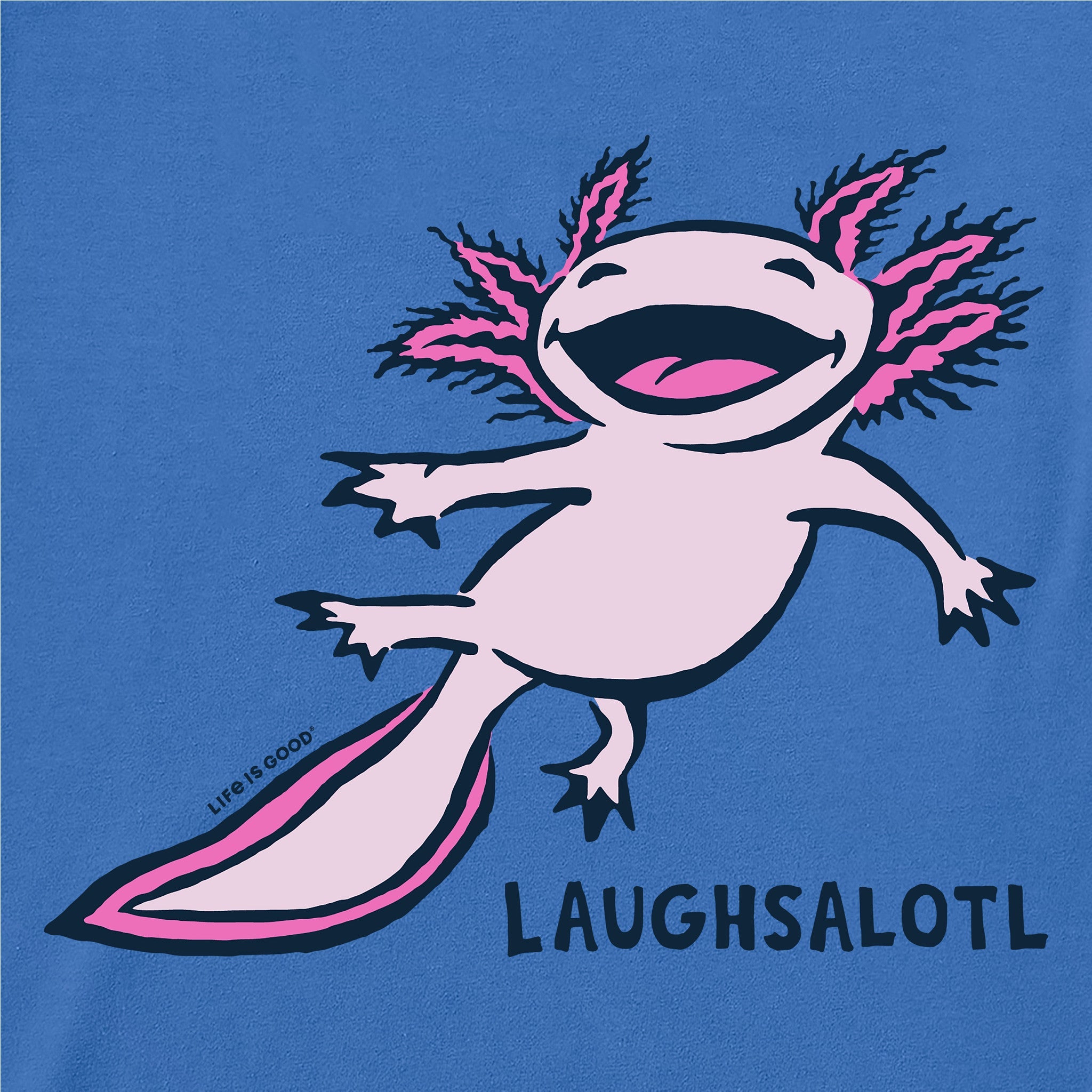 Kids Laughsalotl Short Sleeve Crusher Tee