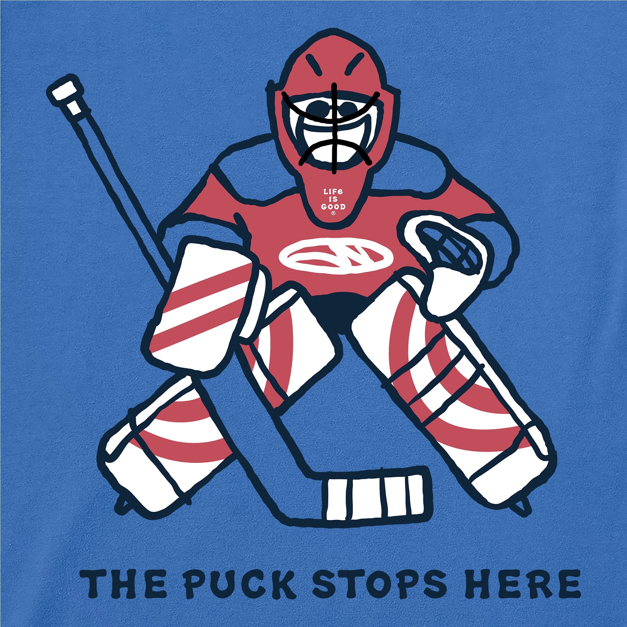 Kids The Puck Stops Here Short Sleeve Crusher Tee