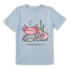 Kids Relaxalotl Short Sleeve Crusher Tee