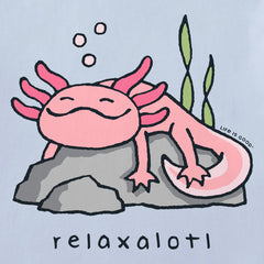 Kids Relaxalotl Short Sleeve Crusher Tee