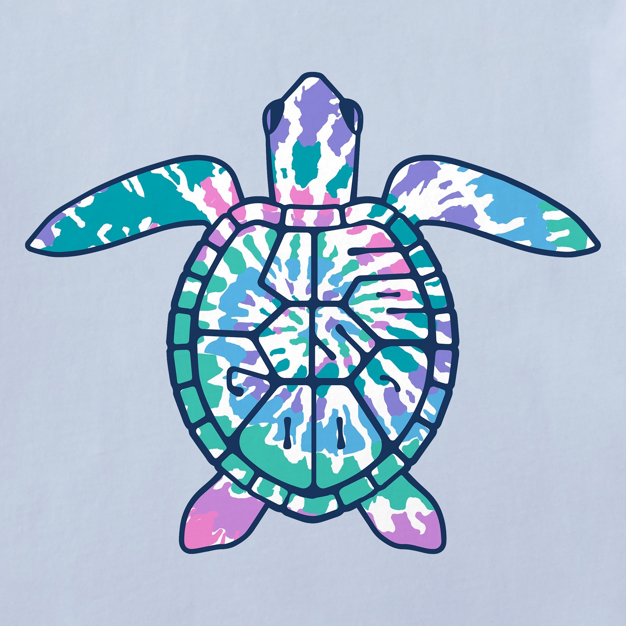Kids LIG Turtle Shell Tie Dye Short Sleeve Crusher Tee