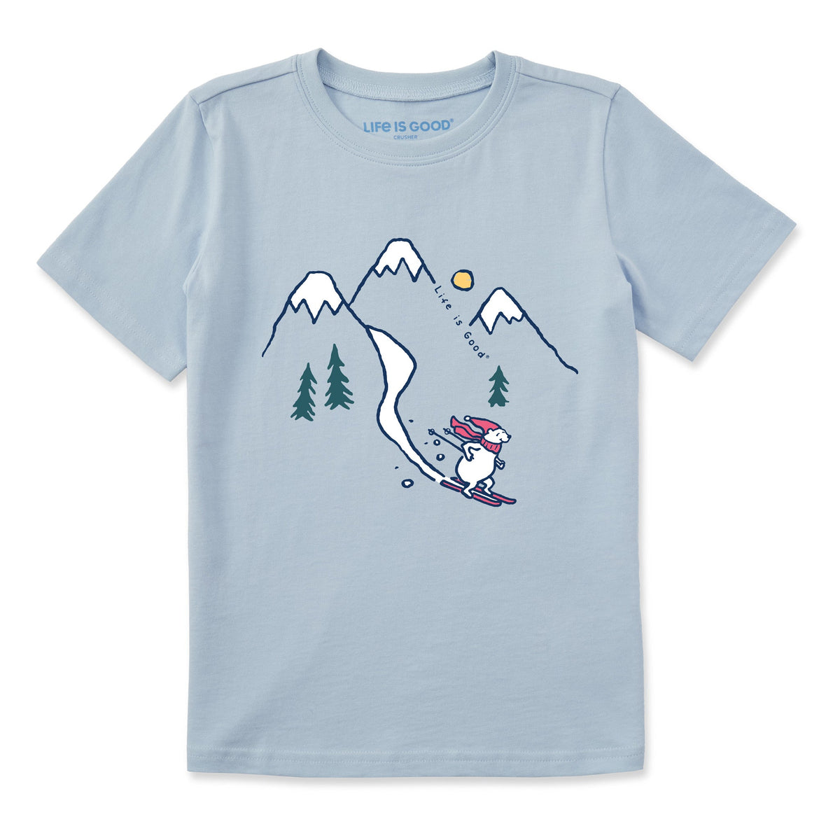 Kids Quicky Bear Ski Vista Short Sleeve Crusher Tee