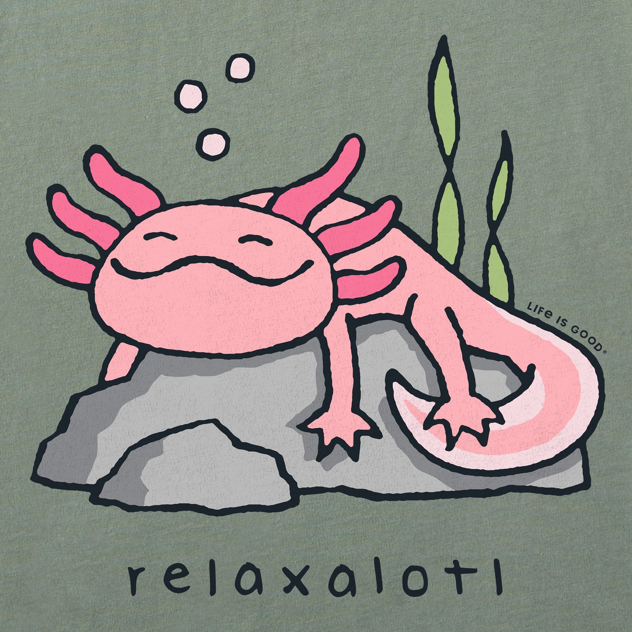 Kids Relaxalotl Short Sleeve Crusher Tee