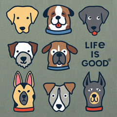 Kids Cute Dogs Short Sleeve Crusher Tee