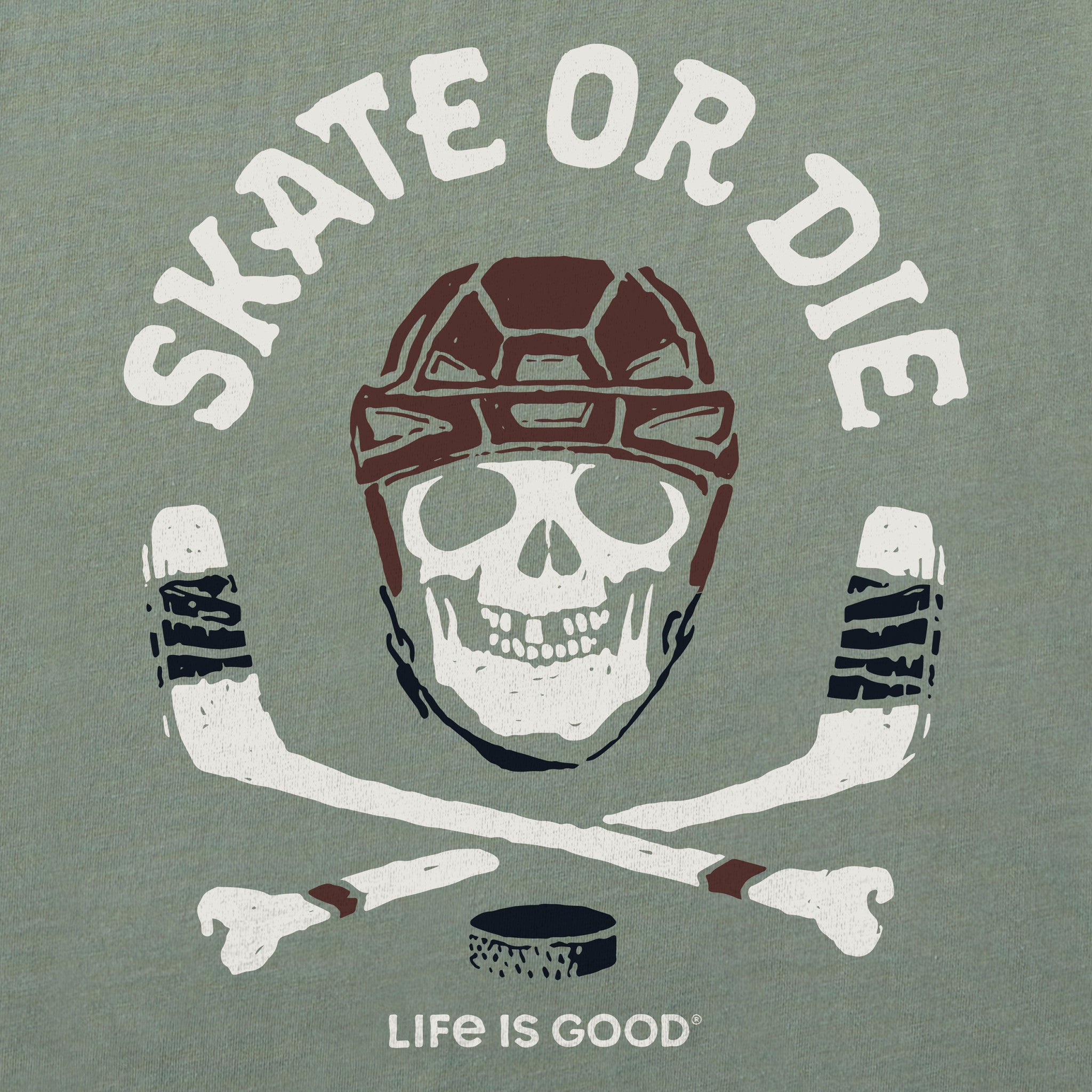 Kids Skate or Die Hockey Short Sleeve Crusher Tee