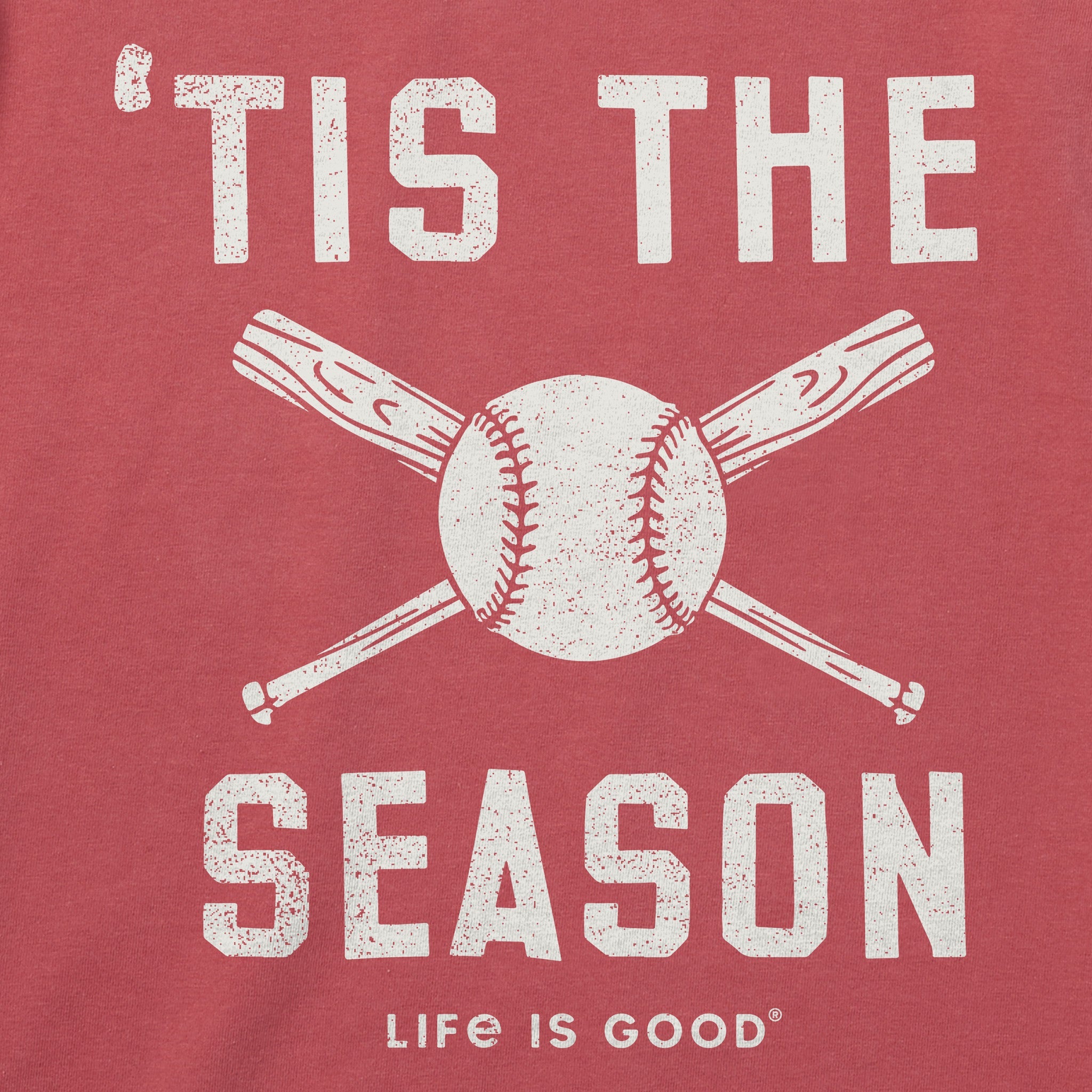 Men's 'Tis the Season Baseball Bats Short Sleeve Crusher Tee