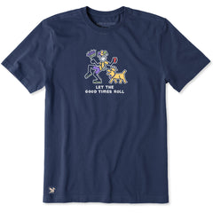Men's Let the Good Times Roll Jake Rocket Short Sleeve Crusher Tee