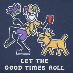Men's Let the Good Times Roll Jake Rocket Short Sleeve Crusher Tee
