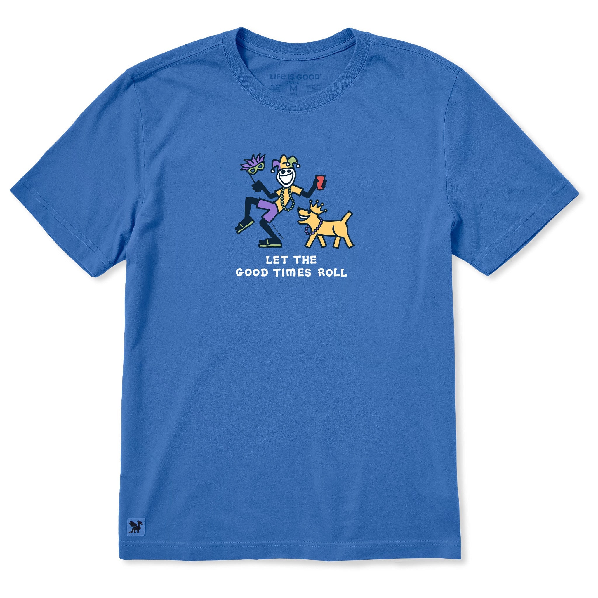 Men's Let the Good Times Roll Jake Rocket Short Sleeve Crusher Tee