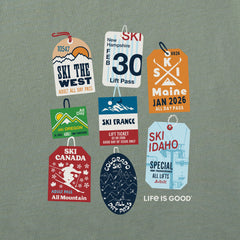 Men's Lift Tickets Short Sleeve Crusher Tee